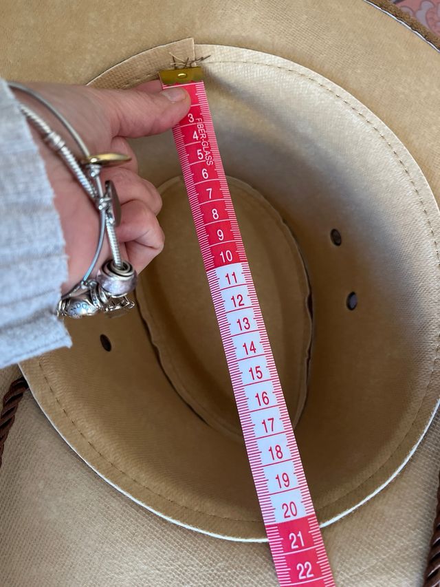 Sombrero de fieltro marrón contorno 57 cm