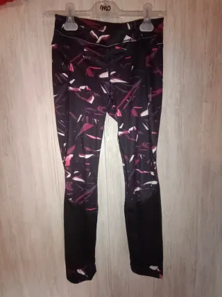 Mallas running Domyos estampado rosa