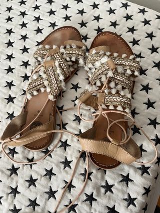 Sandalias Gioseppo Beige/Oro Talla 39