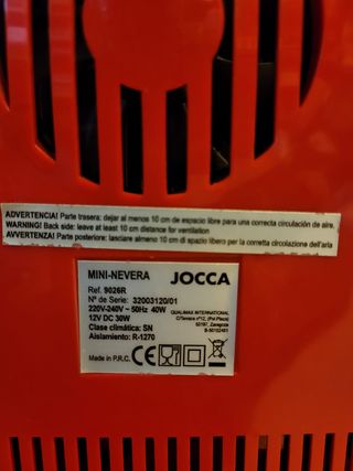 Mini Frigo JOCCA Rosso