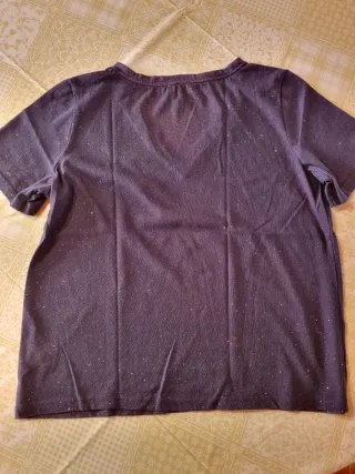 Camiseta azul con brillos talla XL