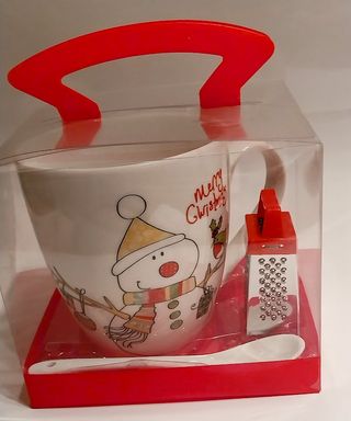 Set Regalo Natale Tazza Pupazzo Neve