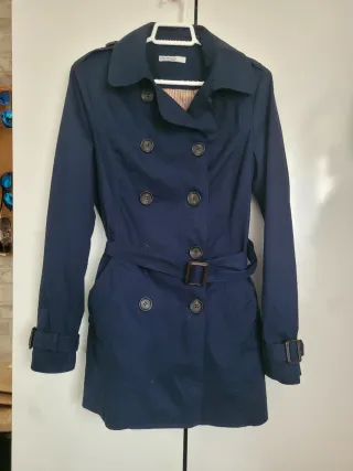 Gabardina azul marino Talla M