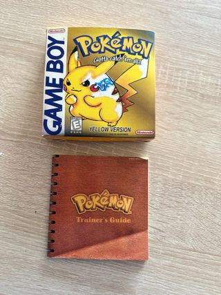 Caja Pokémon Amarillo + Manual Game Boy