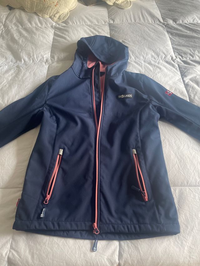 Chaqueta Montaña Trollkids Azul Marino
