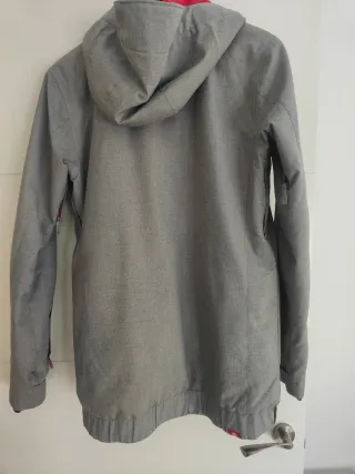 Chaqueta Roxy Mujer Gris y Rosa