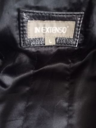 Bomber de piel negra hombre