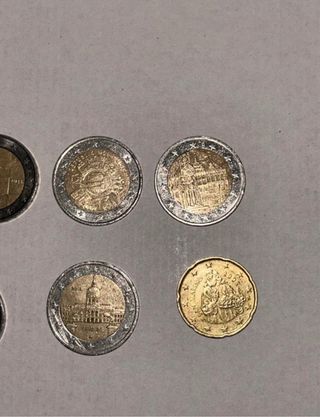 Lote monedas euro coleccionismo