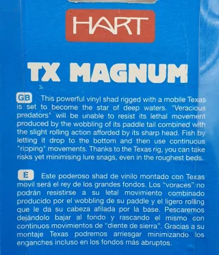 Vinilo Hart TX Magnun 120 GR, Jigging, Pesca 
