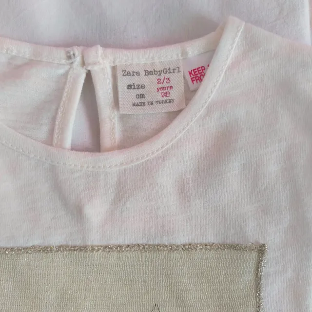 Camiseta Zara niña flores