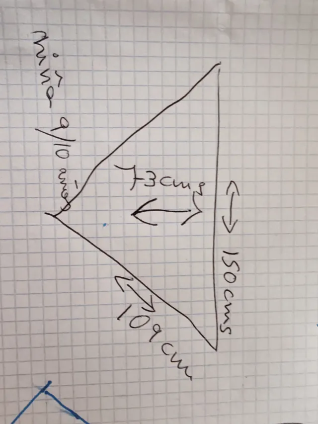 Toquilla azul, para niña 10/12 años mas o menos.