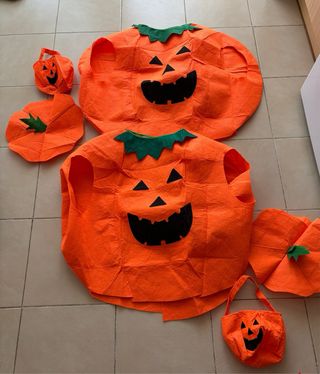Disfraz Calabaza varios modelos bebé niño y adulto