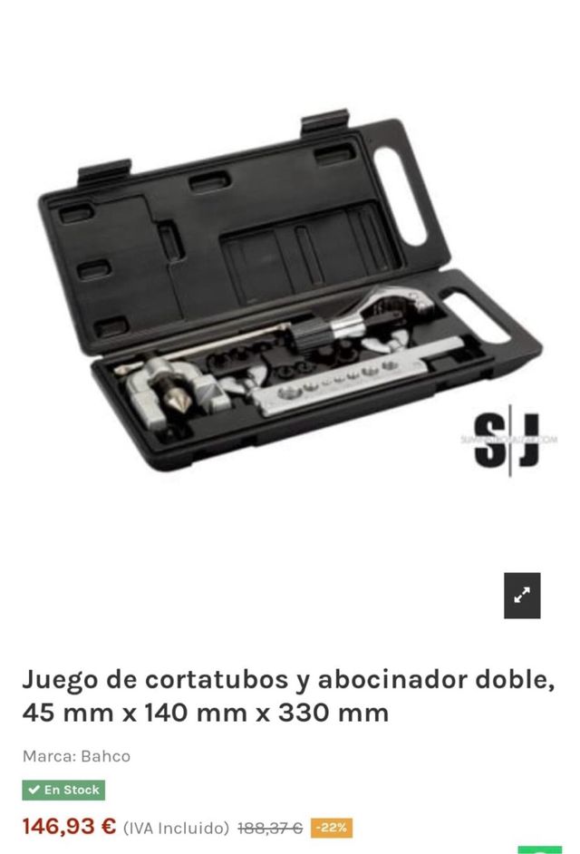 Juego Cortatubos y Abocinador Bahco 4480/2-ZD