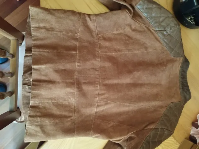 Cazadora Piel Marrón Talla M