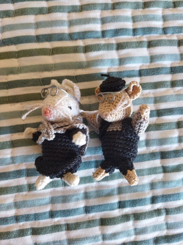 Pareja de ratones crochet