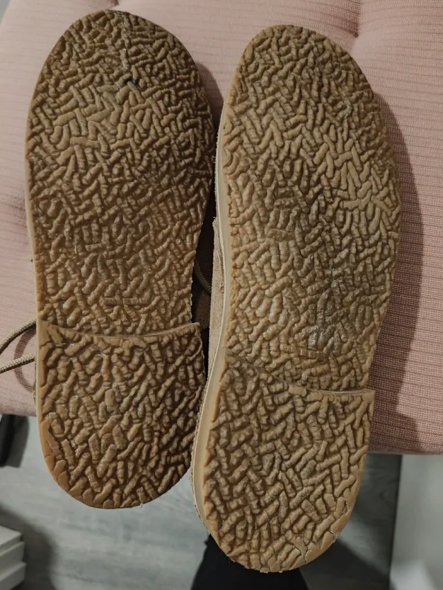 Botas pisamierdas piel beige talla 40