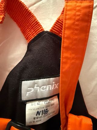 Traje de esquí infantil azul y naranja Phoenix