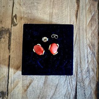 Pendientes Plata y Coral