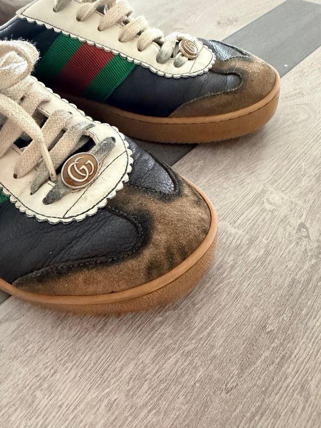 Zapatillas Gucci Negras y Marrones