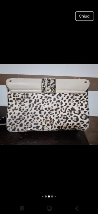 Borsa Liu Jo donna beige multicolor