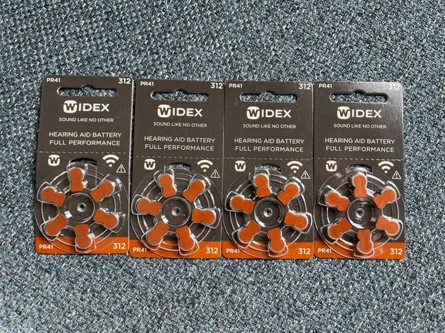 Pilas audífono Widex 312 (PR41) - 4 unidades
