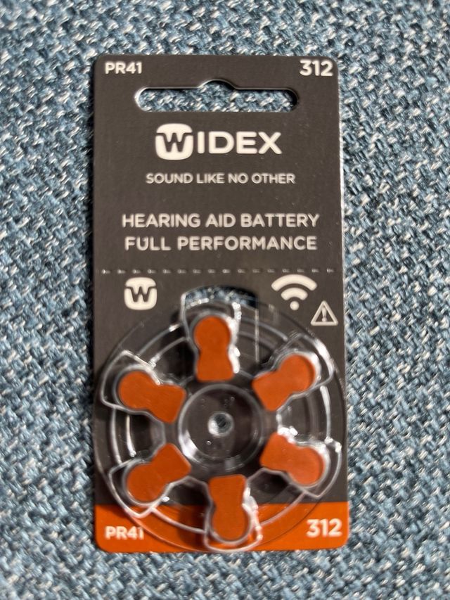 Pilas audífono Widex 312 (PR41) - 4 unidades