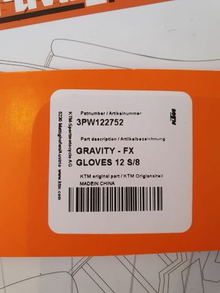 Guanti KTM Moto/Downhill/Trial/Enduro