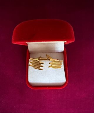 Gemelos Banco Hispano Americano Dorados