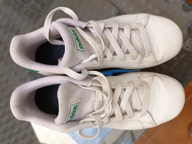 Deportivas Adidas Blancas y Verdes