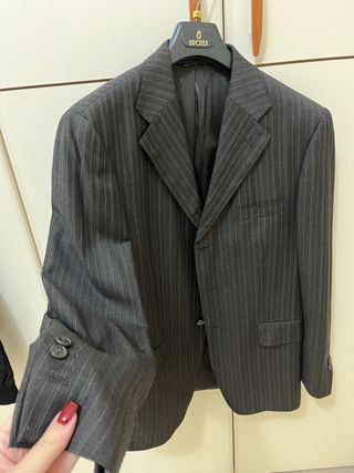 Giacca lana vergine grigia