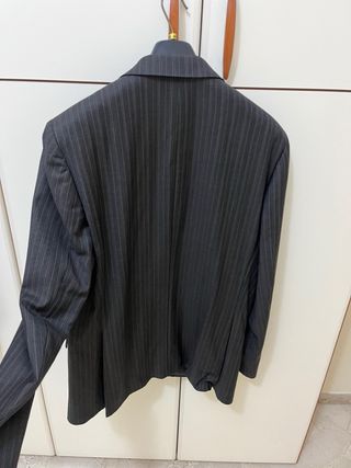 Giacca lana vergine grigia