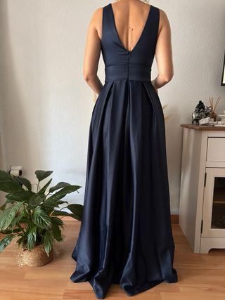 Vestido azul largo de fiesta