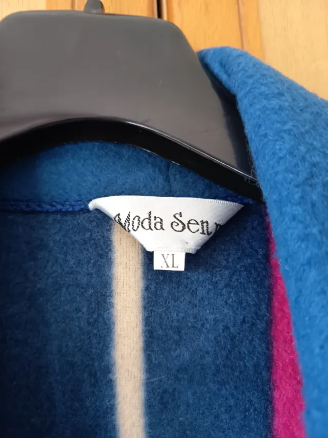 Bata calentita azul y rosa