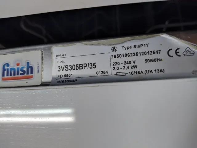 LAVABAJILLAS BALAY FD9501