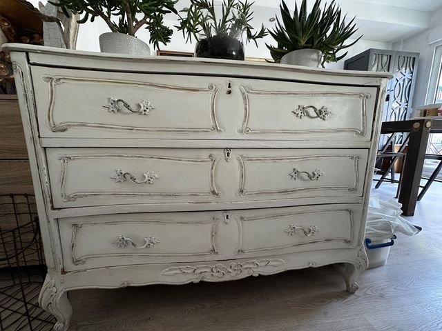 Cajonera madera maciza 3 cajones - restaurar