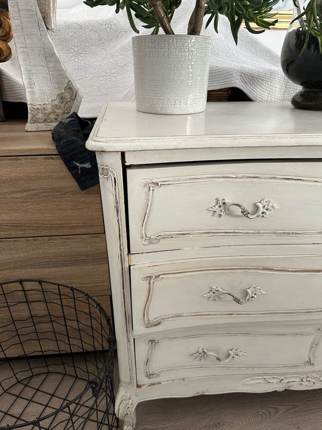 Cajonera madera maciza 3 cajones - restaurar