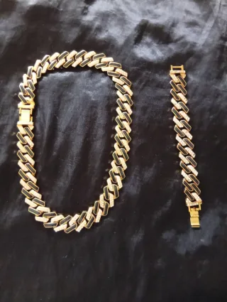 Collar y Pulsera  Acero inoxidable