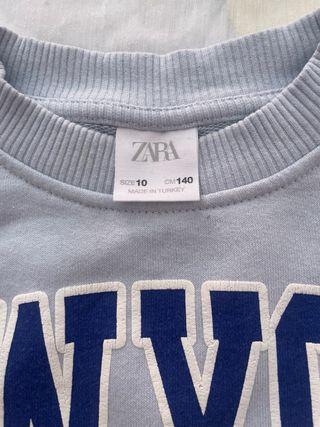 Jersey Zara New York azul claro