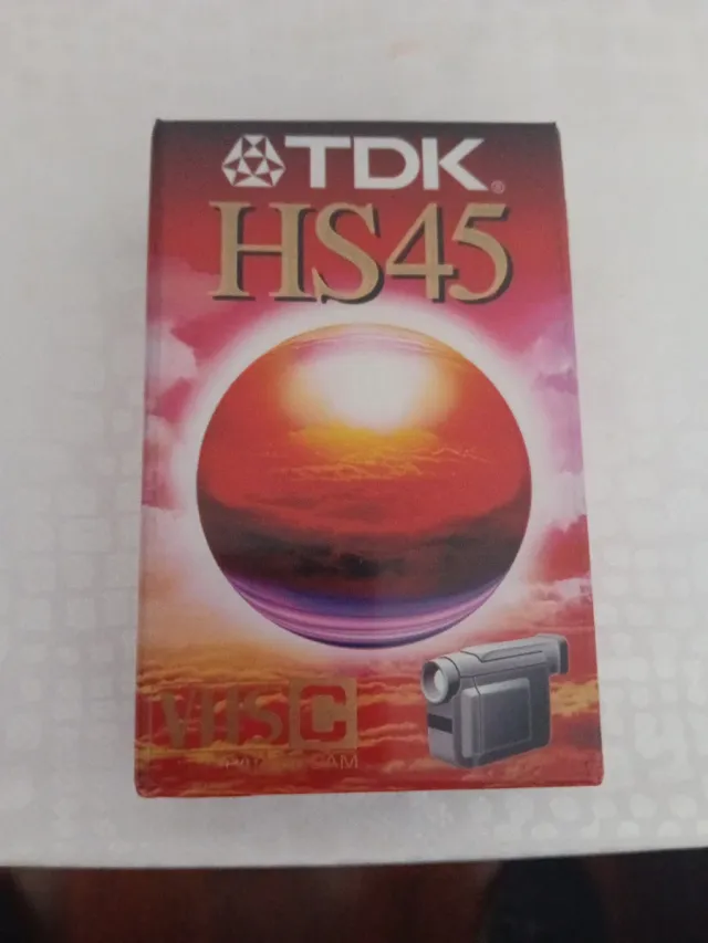 Cinta TDK HS45 VHS-C sin usar