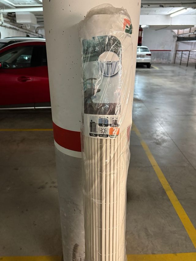 Cañizo PVC Blanco 1.5x3m doble cara balcón terraza