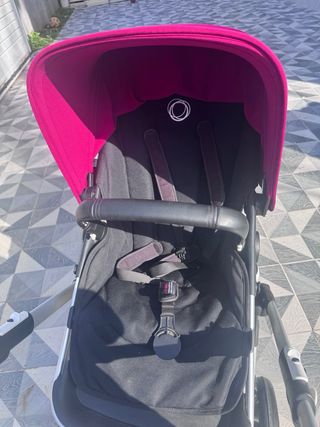 Bugaboo Fox Silla de Paseo Negra y burdeos