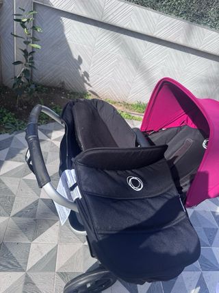 Bugaboo Fox Silla de Paseo Negra y burdeos