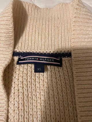 Cardigan lungo Tommy Hilfiger beige donna XS