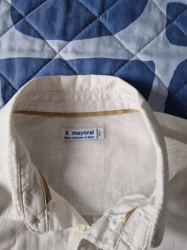 Camisa niño Mayoral blanca