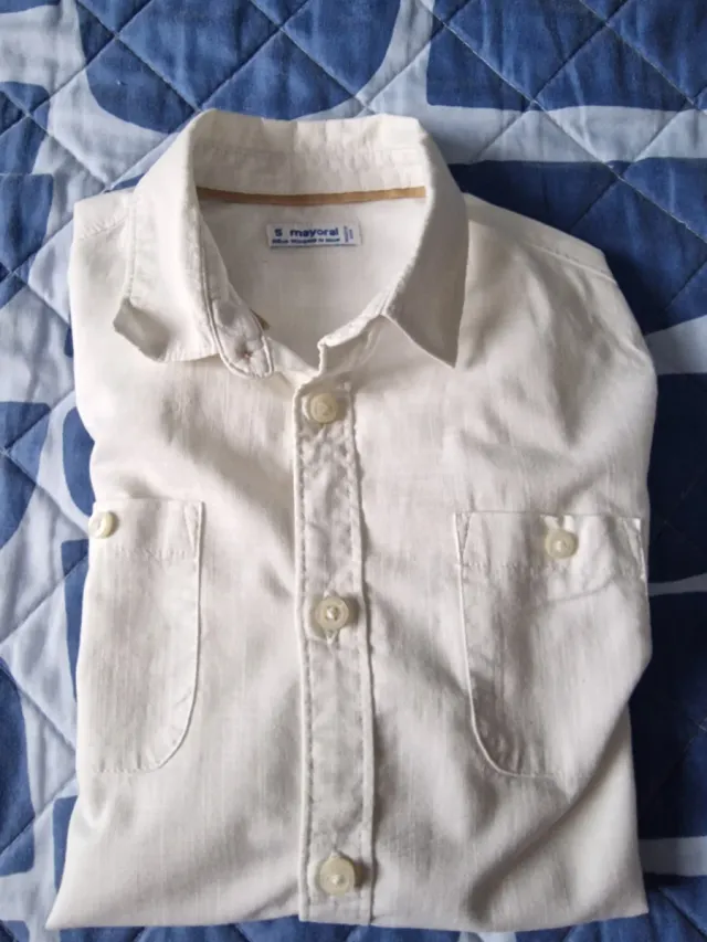 Camisa niño Mayoral blanca