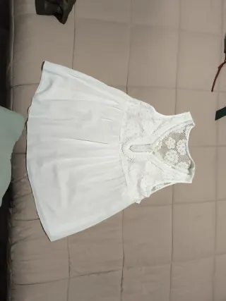 Blusa tirantes encaje mujer