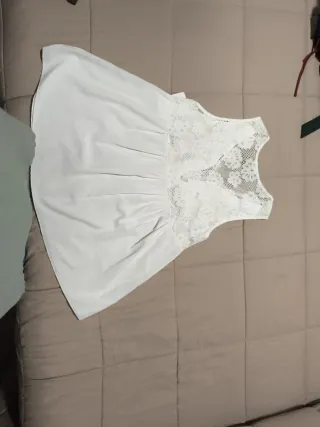 Blusa tirantes encaje mujer