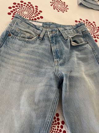 Pantalón Zara Talla 36 Pata Ancha Tiro Alto