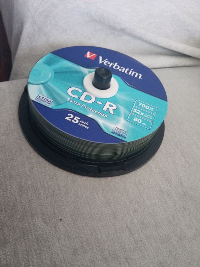 25 CDs Verbatim CD-R Extra Protection