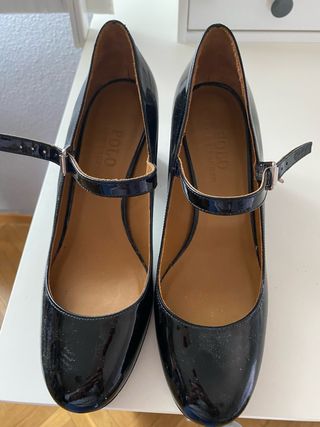 Zapatos Salón Charol Polo Ralph Lauren Negros